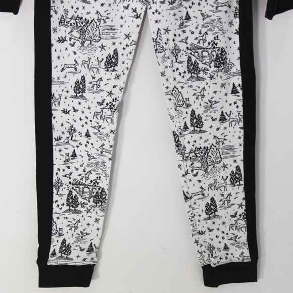 VICTORIA’S SECRET Waffle Knit Winter Scene Thermal Long Sleeve Pajamas Size S - Picture 11 of 13